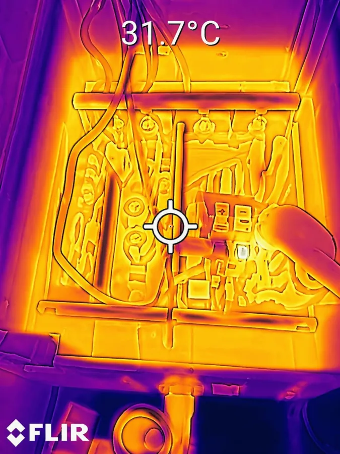 Termografia box elettrico